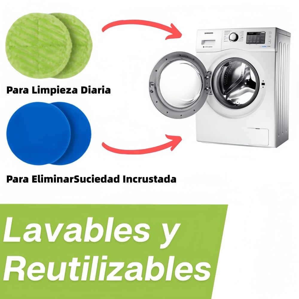 Emocioni mopa eléctrica inalámbrica Recargable con Interruptor de pie y rotación de 180 Grados para Suelos Duros de Madera, Azulejos y laminados con 16 Almohadillas de Limpieza