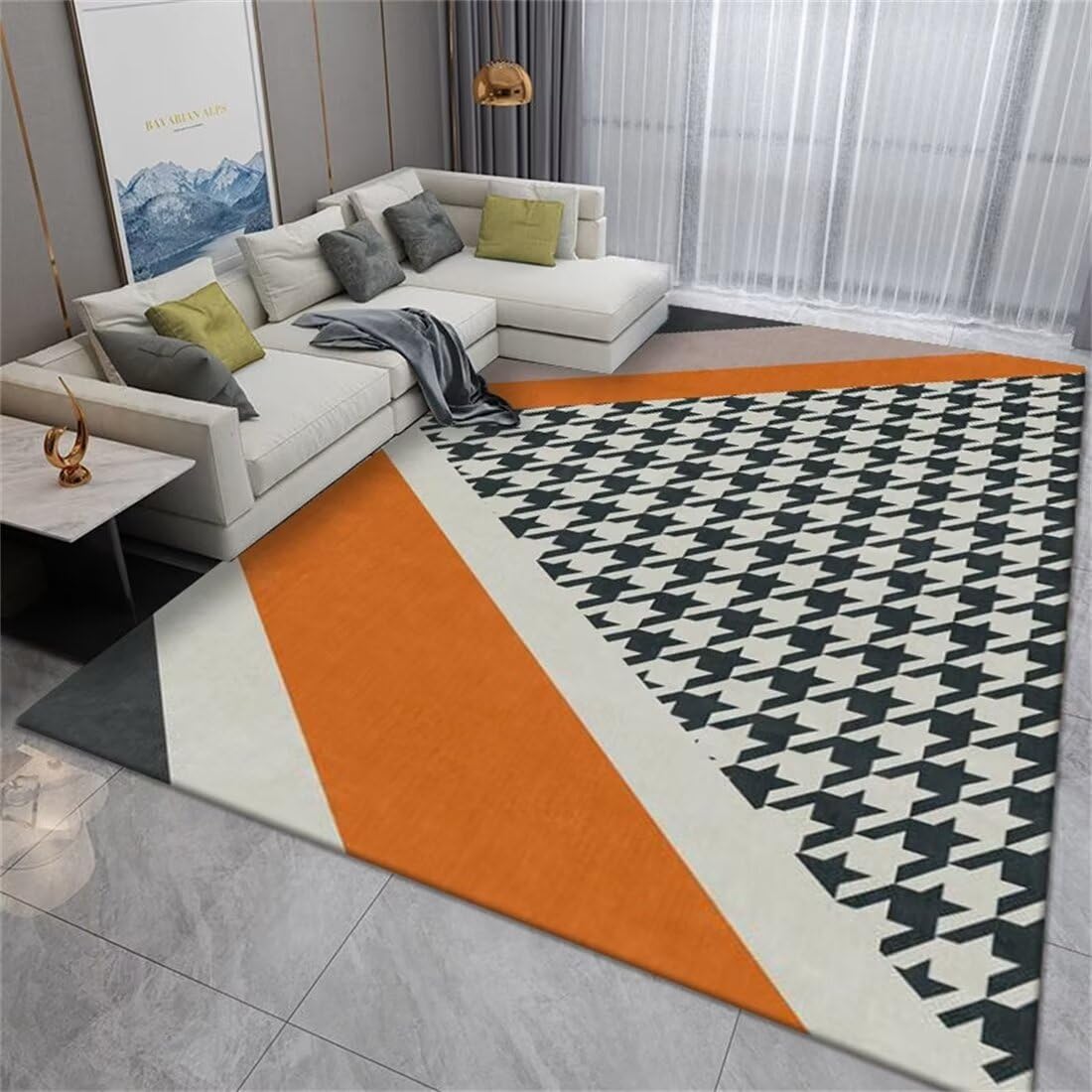 Tapis terrasse exterieur 100X200CM tapis de chambre lavable enfant