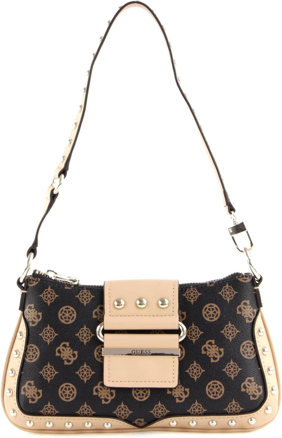 GUESS Women's Greta Small Shoulder Bag Handbag - Mocha