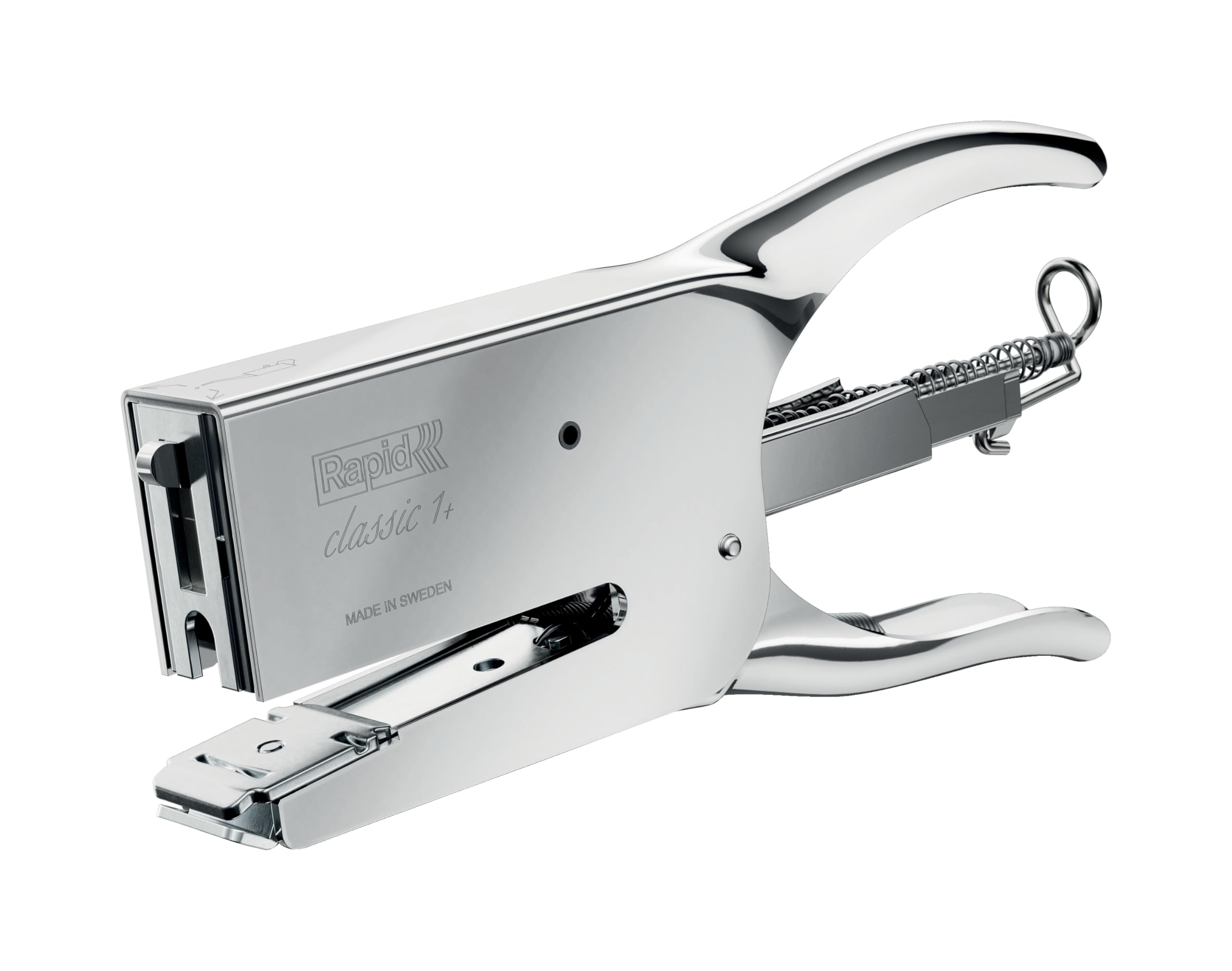 Classic K1+ Stapling Pliers For No. 24 Staples – Compatible with 24/6 & 24/8+ Staples, Adjustable Anvil & Back-Loading Mechanism, ClimatePartner Certified – Office, Home, DIY, Retail (Chrome)