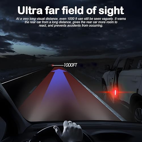 Miniatura 4 de 4 calcomanías reflectantes de advertencia abierta para puerta de automóvil, visibilidad nocturna, cinta universal de seguridad automática,