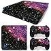 Mcbazel Vinyl Sticker Protect für Konsole & Controller, Skin Aufkleber für PS4 Slim Galaxy