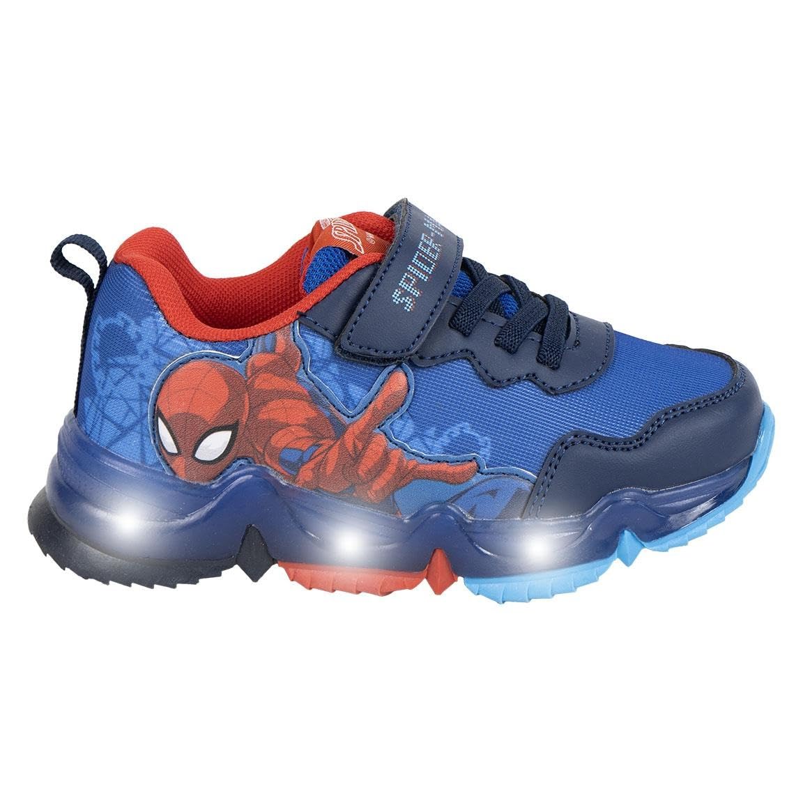 CERDÁ LIFE'S LITTLE MOMENTS Children's Sports with LED Lights Interactive Spiderman TPR Sole, Shoes, Blue, 28 EU, Blue, 28 EU