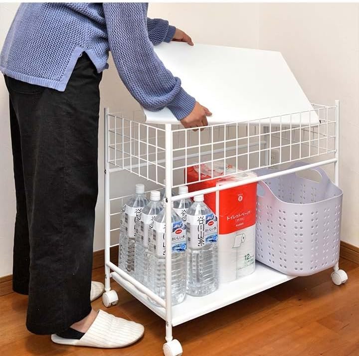 パイプ、長尺用ラック（キャスター付） 楽天市場】メタルシェルフ・スチールラック キャスター付 6段 幅90x35x