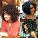 Brazilian Short Curly Bob Human Hair Lace Front Wigs with Baby Hair for Black Women Natural Color 130% Density 10 inch