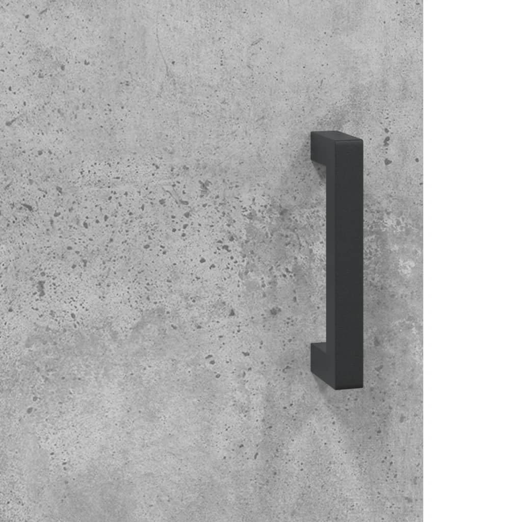 vidaXL Armario de Pared Gris hormigón 34,5x34x90 cm, Armario, Armario Colgante, Armario Auxiliar, Armario de almacenaje, Armario Colgante de Pared