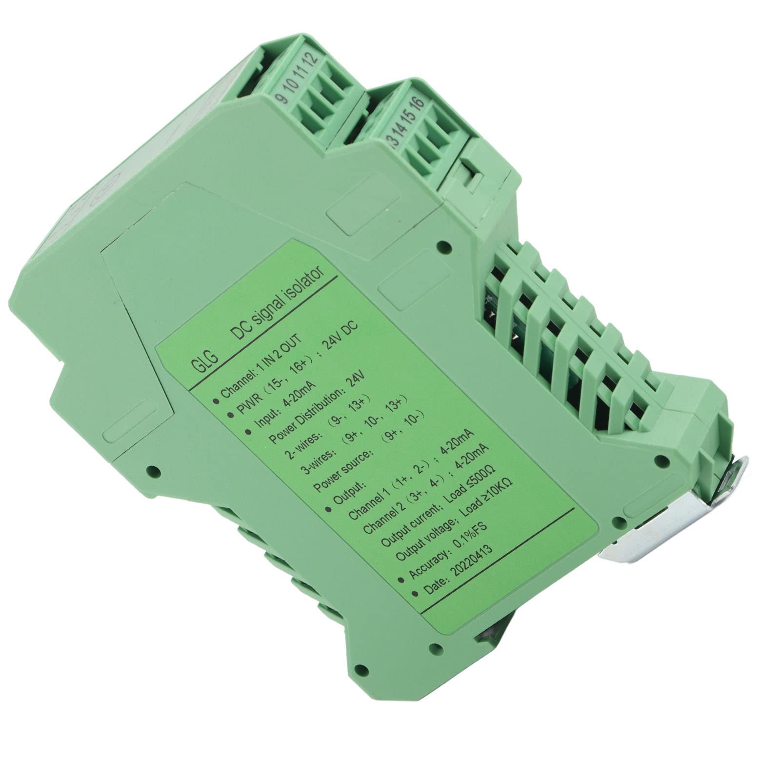 Transmetteur D'isolateur de Signal de Courant, DC 24V 4-20mA PLC Détecte le Conditionneur de Signal Isolateur de Signal Conditionneur de Signal de(Une entrée et deux sorties 4-20mA à 4-20mA)