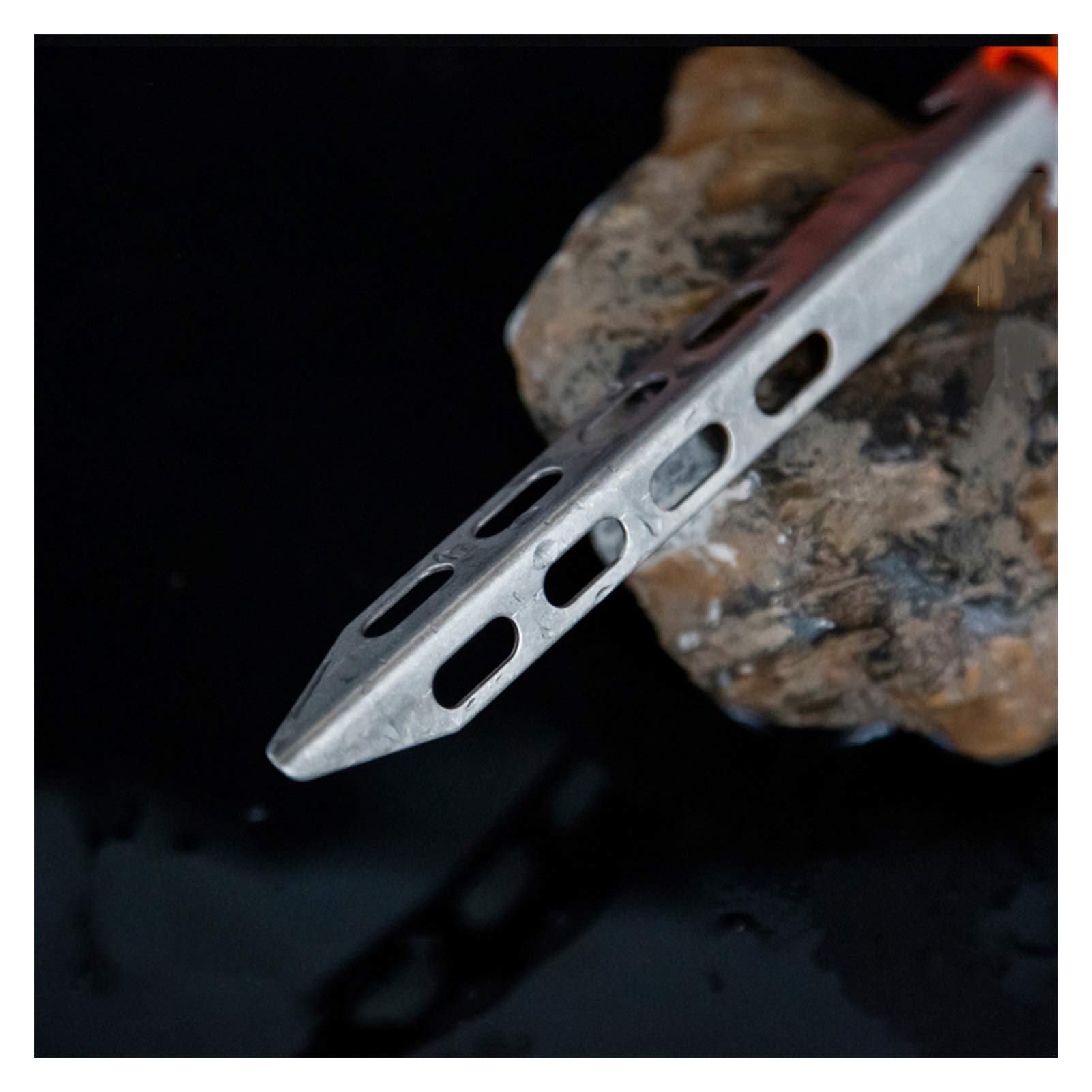 Zeltnägel Titan Zeltpfahl Plus V Form Trigone Spike Winddicht Outdoor Camping Titan Pfahl Nagel Festzelt Zelt (6 Stück)