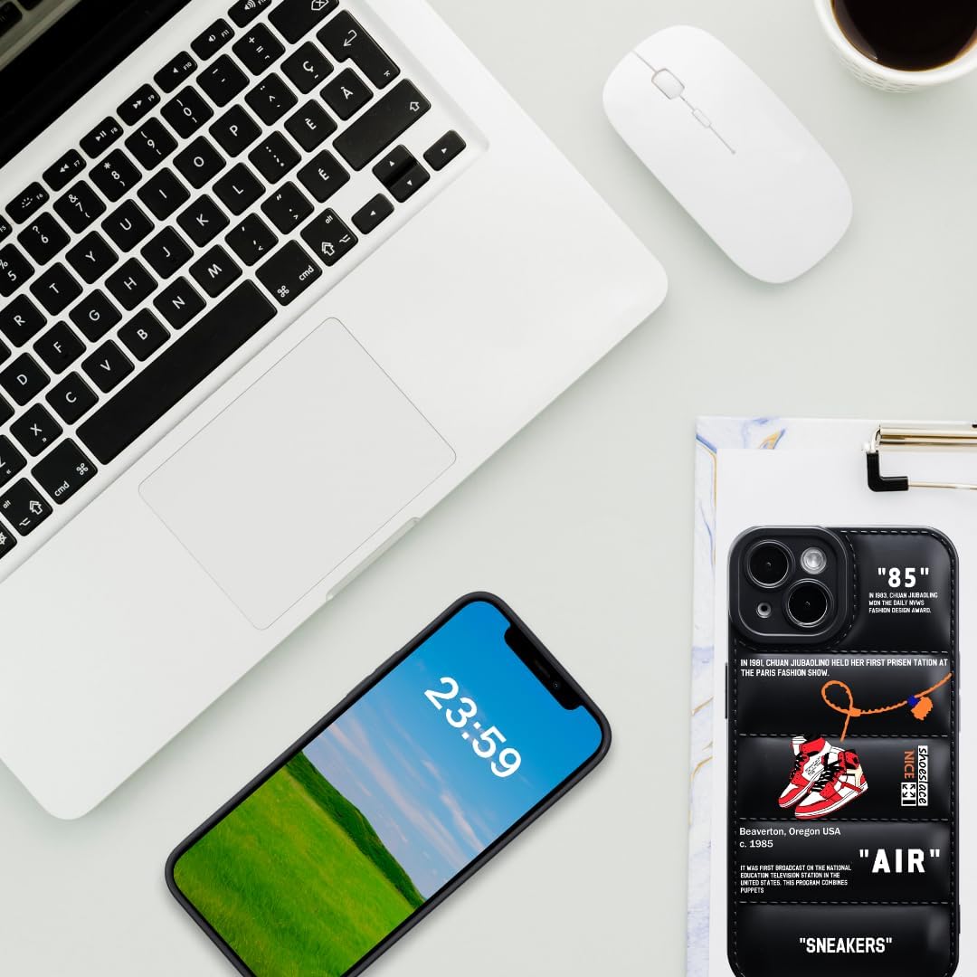 Cool Phone Case for iPhone 16 Pro Case for Boys Men Street Design Aesthetic Shockproof Basketball Sneaker Sports Designer Cases Compatible with iPhone 16 Pro Black - Image 4