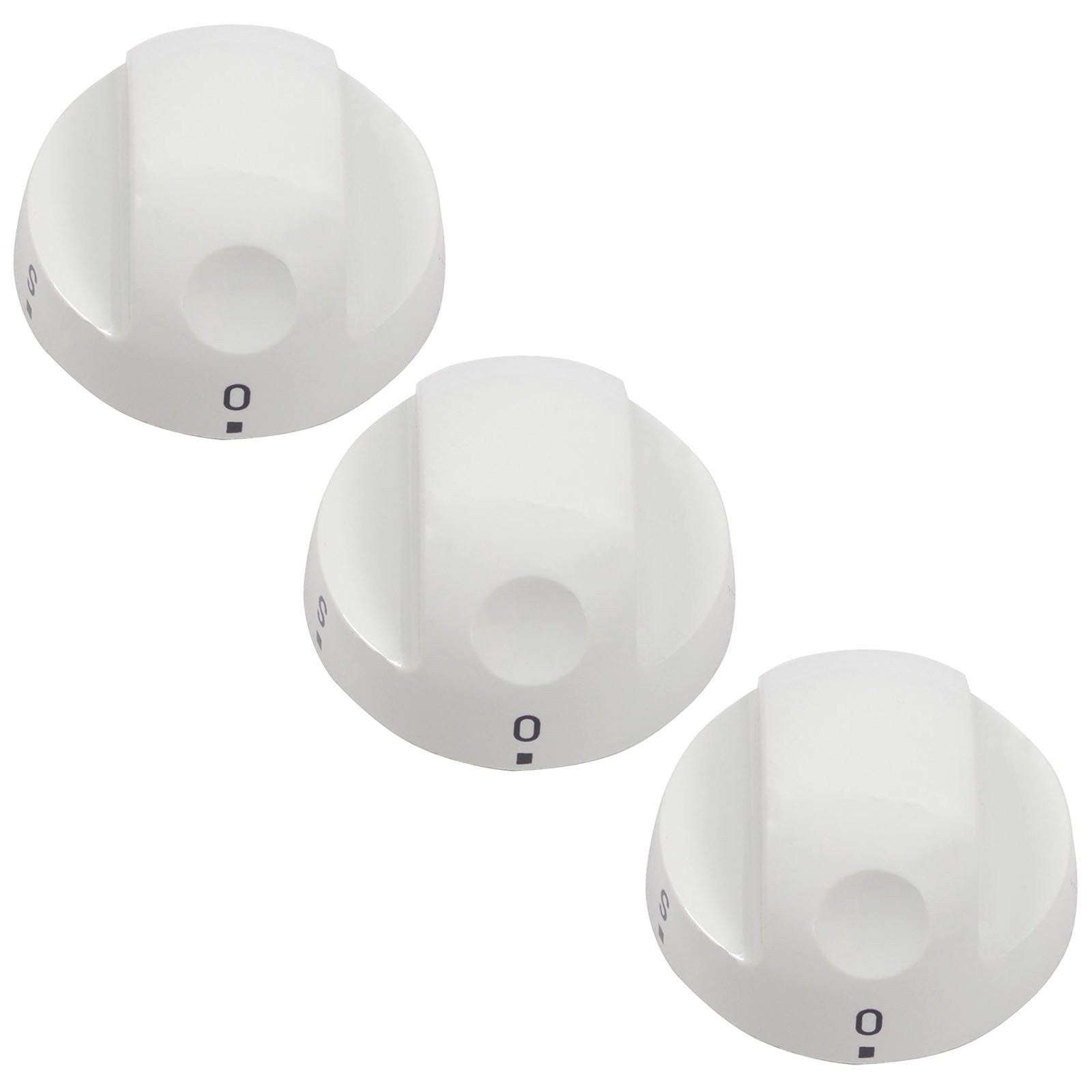 Zanussi cuisinière Four Plaque Boutons de commutateur de Commande (Blanc, Lot de 3)