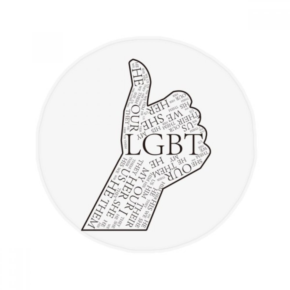 Tapis lgbt anti-slip étage rond pour sécuriser le sol de la salle de bain