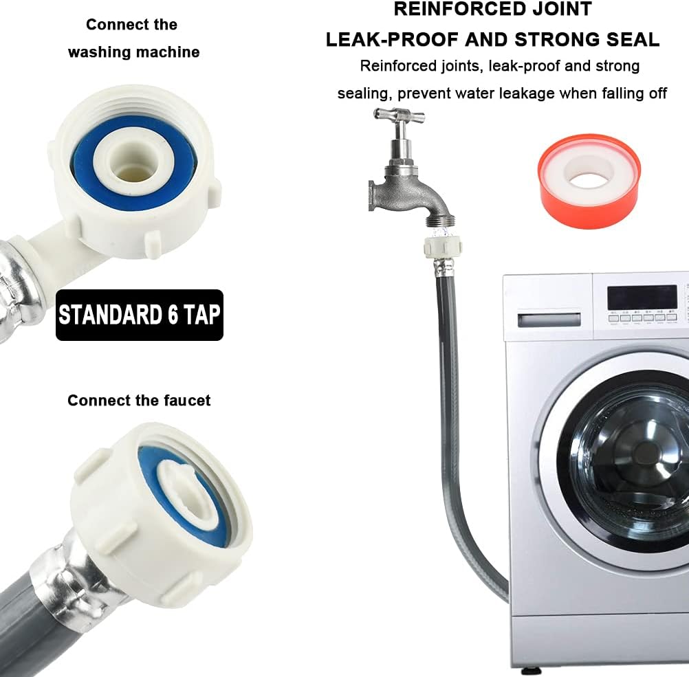 2m Inlet Hose Extension,Hose Water Hose Extension,3/4 Inch Angle