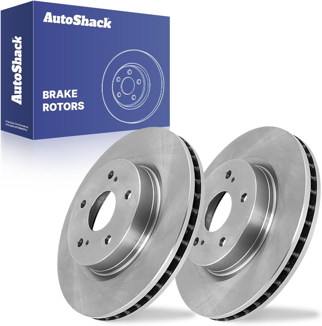 AutoShack Front Vented Brake Rotors 2-PC Set Replacement for 2006-2017 Suzuki Grand Vitara 11.59" (294.5 mm)