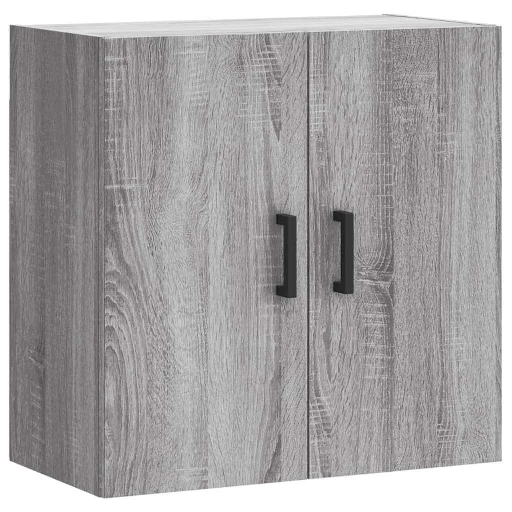 vidaXL Armario de Pared Madera de ingeniería Gris Sonoma 60x31x60 cm, Armario, Vitrina, Armario de almacenaje con Puerta, Armario de almacenaje
