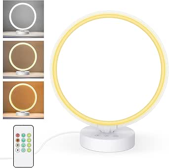Lampe LED 13 000 Lux Sans UV Avec 5 Niveaux De Luminosité/3 Températures De Couleur/4 Minuteries Télécommandées Lampe Lumière Du Jour Avec Fonction Mémoire Pour La Maison Et Le Bureau