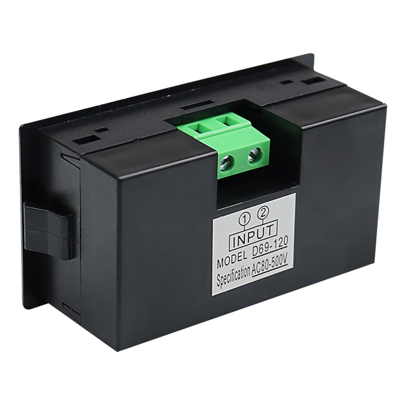 AC80-500V Affichage LCD voltmètre numérique 79 * 43 * 31mm AC Panneau mètre voltmètre D69-120 1 pièces
