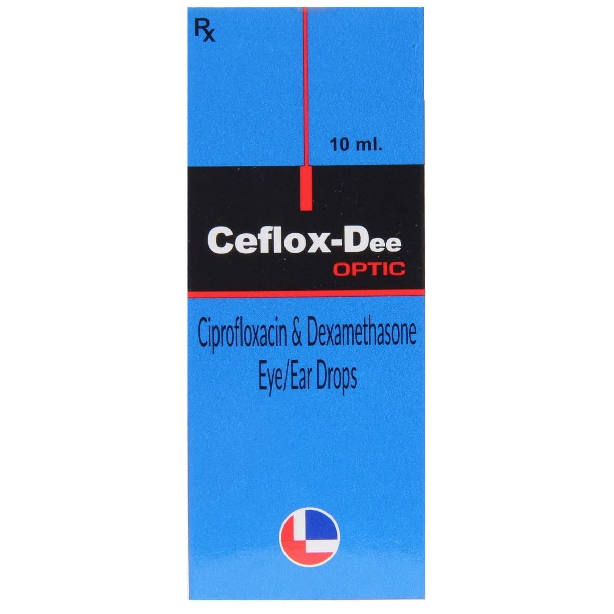 Ceflox Dee Optic - Bottle of 10 ml Eye/Ear Drops
