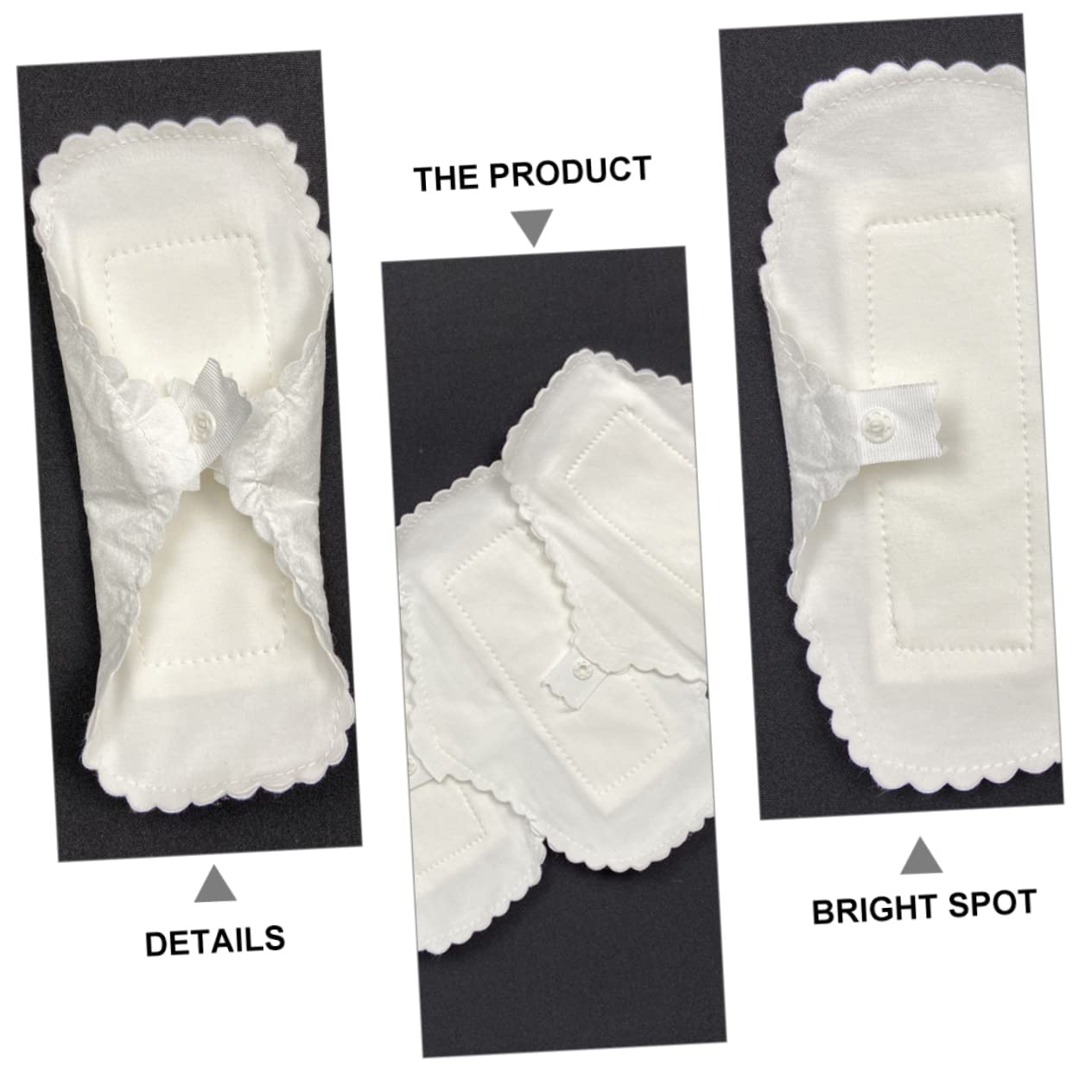 Didiseaon 3 Juegos De Menstruales Absorbentes Y Reutilizables De Algodón Para Mujeres Y Niñas Ideal Para Cumpleaños Navidad Y Año Nuevo (10 Unidades)