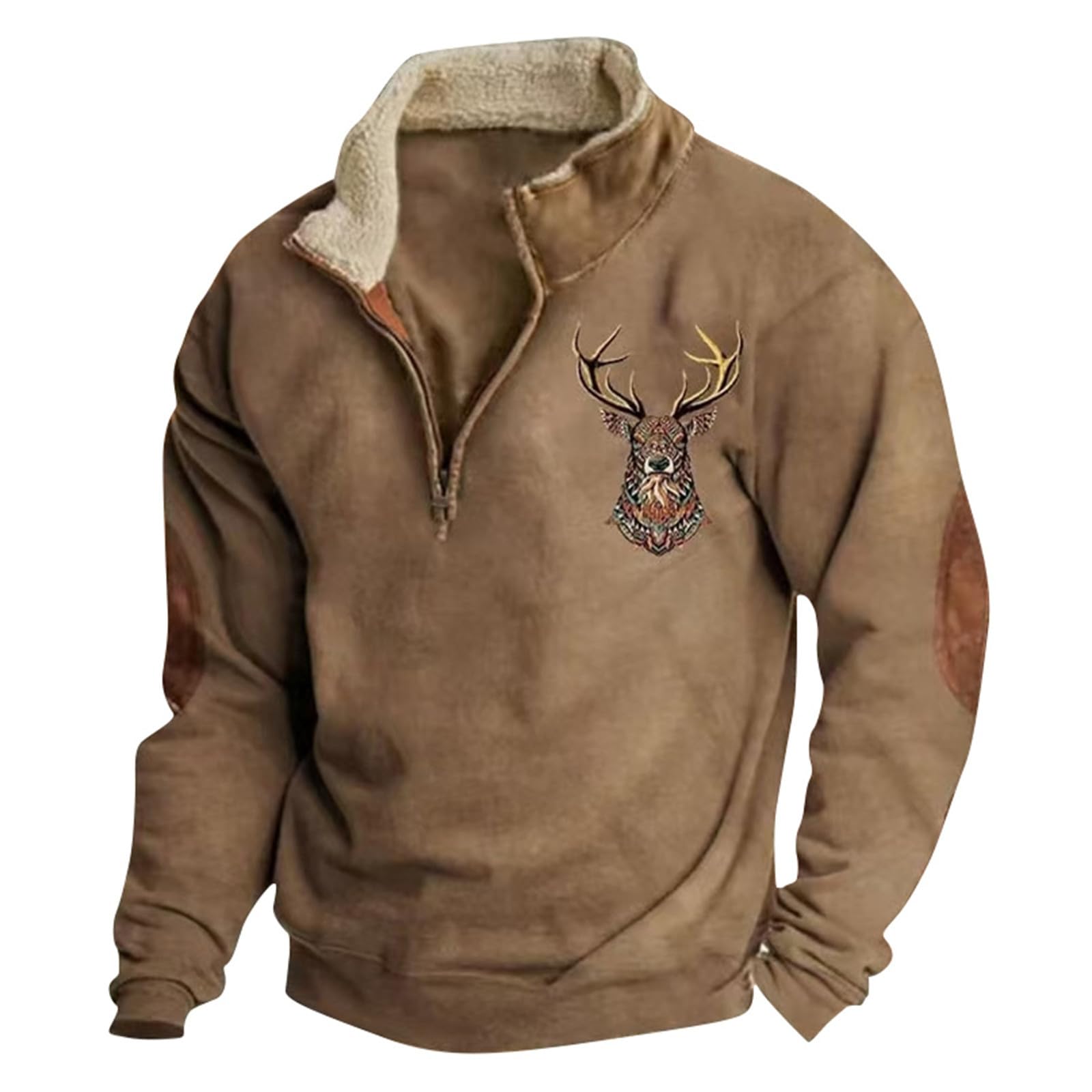 Sweat à capuche homme imprimé décontracté manches longues ample - 4