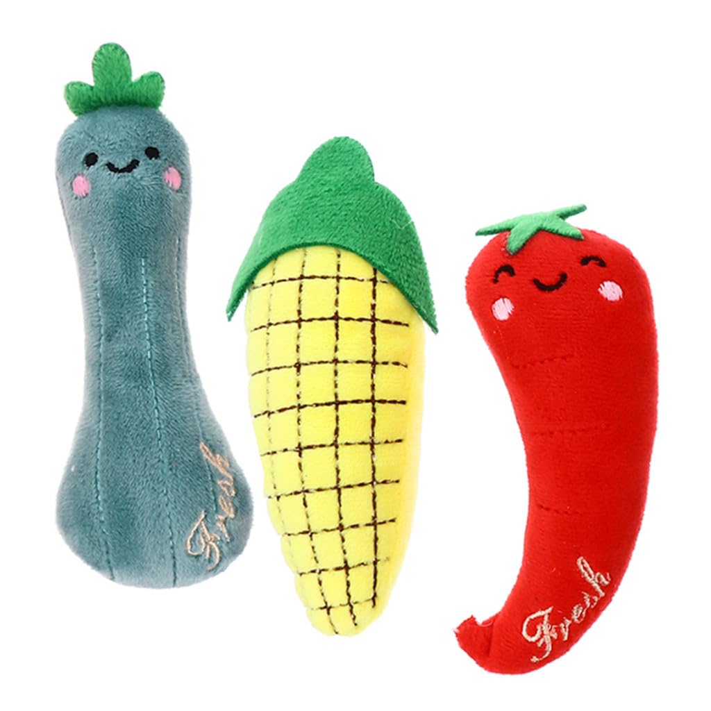 ifundom 3pièces Jouet Molaire Peluche pour Chat Jouet à Herbe à Chat Lot de à Mordre pour Intérieur
