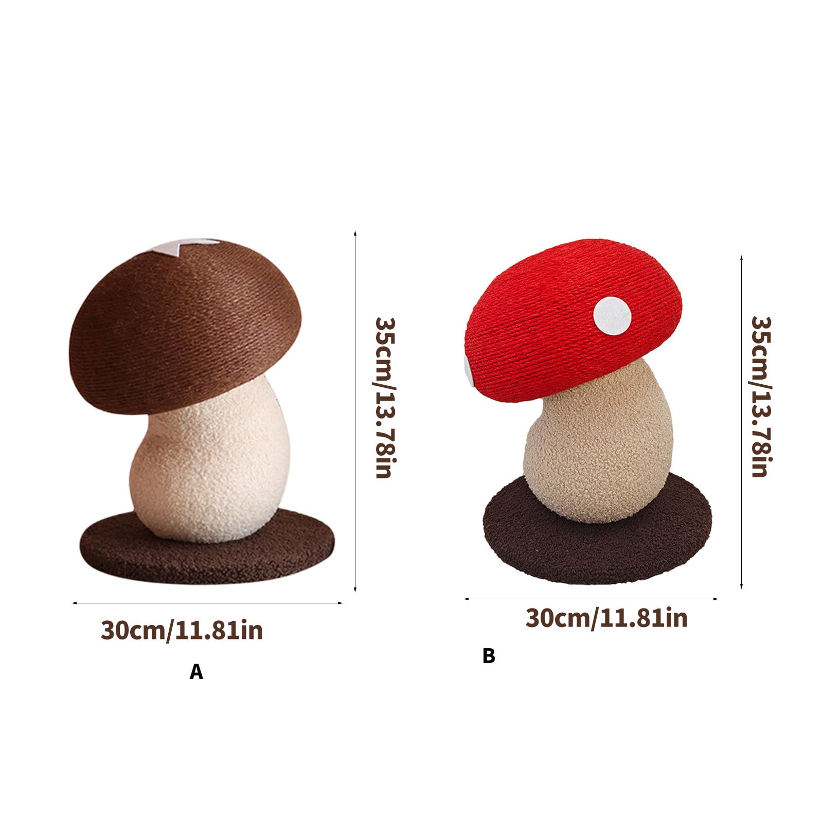 Jouet interactif pour chats en forme de champignon B