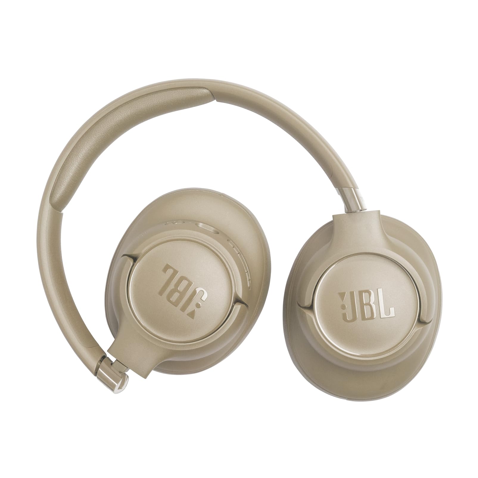 JBL Tune 730 BT, Bezprzewodowe Słuchawki Wokółuszne, Beige | Bluetooth 6.0, 76h Odtwarzania na Baterii, Składana Konstrukcja, JBL Pure Bass, Google Fast Pair, Microsoft Swift Pair