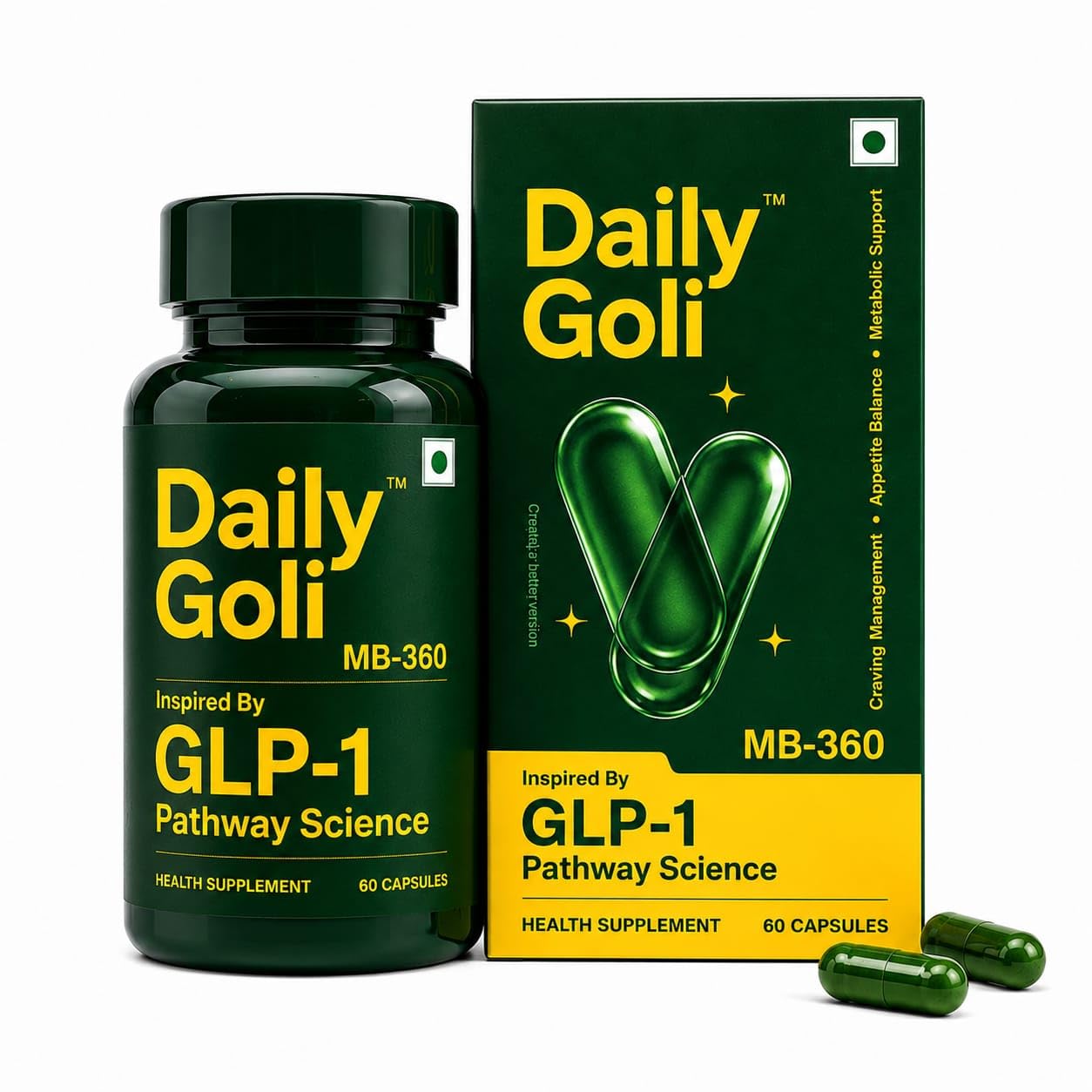 MB-360 | GLP-1 Inspired Metabolism Booster & Craving Control | Healthy Weight Management Supplement | For Women & Men | 60 Veg Capsules-image-25