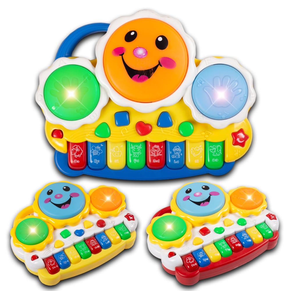 Gooyo GY88025 Musical Drum & Electronic Piano Keyboard Toy with Animals Sounds & Flash Light Effects | Electronic Piano Keyboard Toy for Kids| Assorted Color, Power Source: 3xAA Battery (Not Included) (B0CL9PWWQ5) Amazon Price History, Amazon Price Tracker