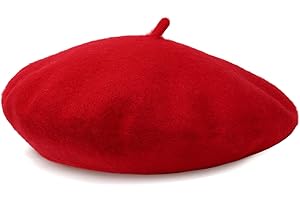 Women's French Wool Red Beret: A Classic Winter Staple
