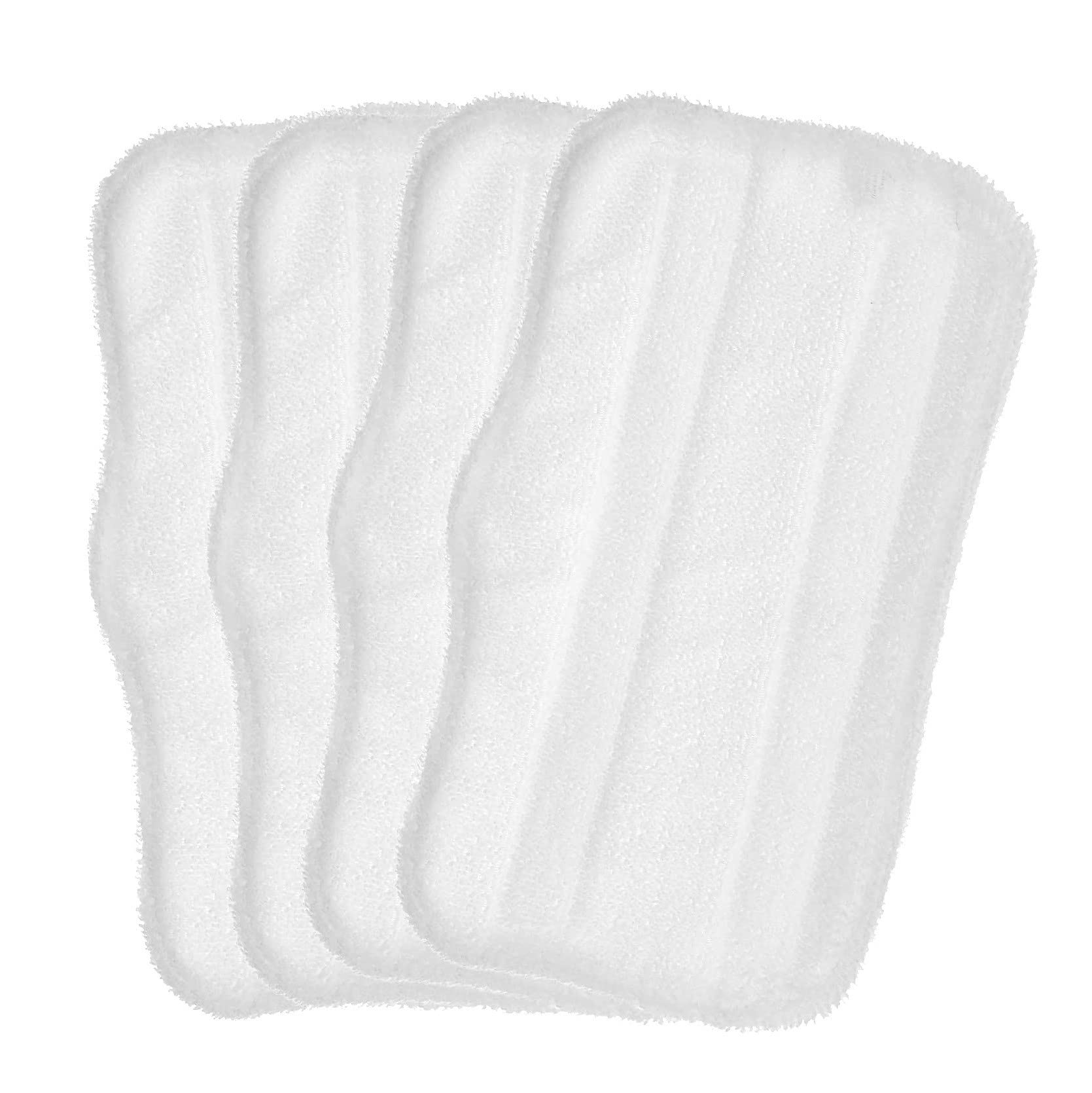 Uikdjgu 4 Pack Steam Mop Pads Replacement for S3101 S3202 S3250 Washable Cleaning Pad Steamer Pad for Hard Floors