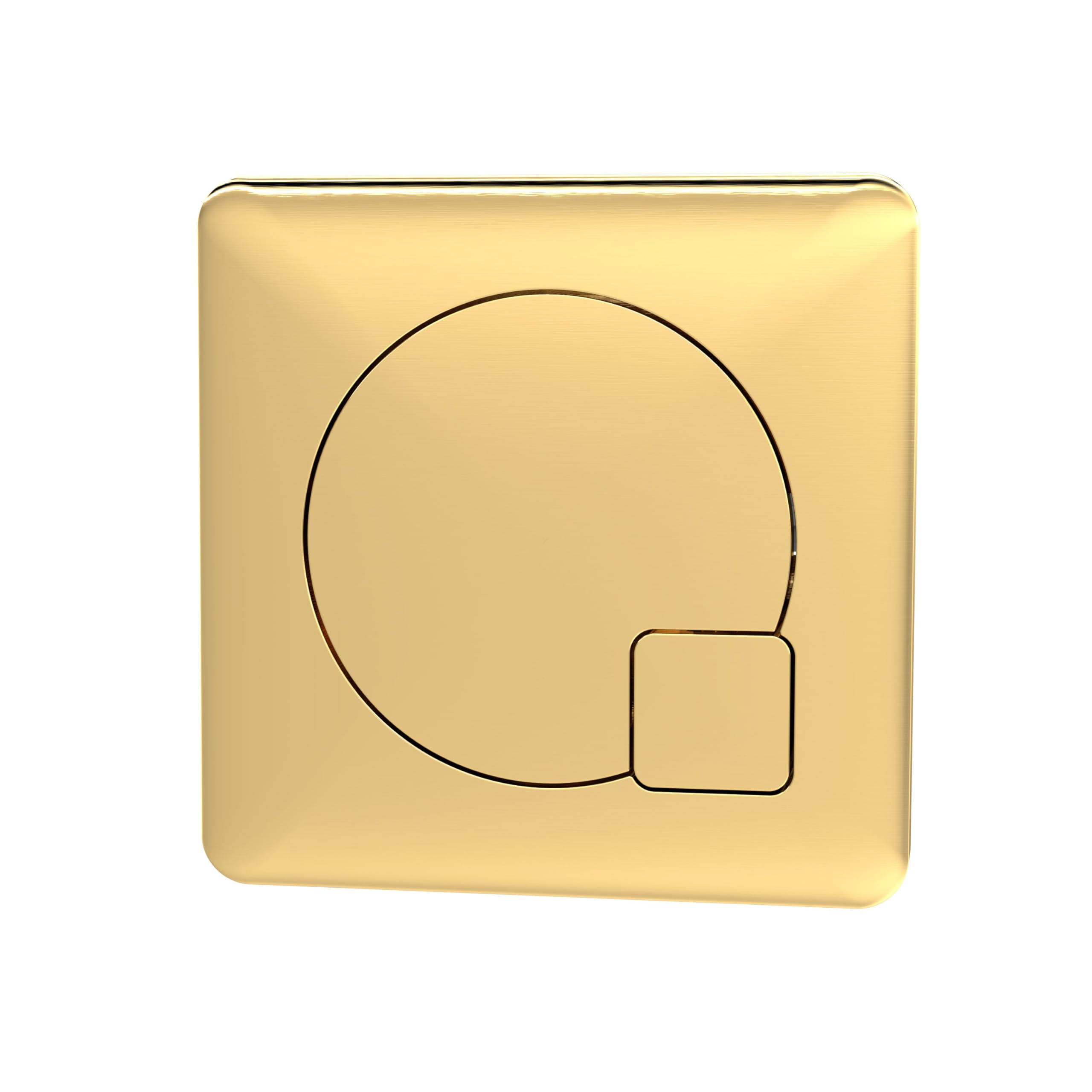 Balterley Square Dual Flush Push Button - 70mm -Brushed Brass