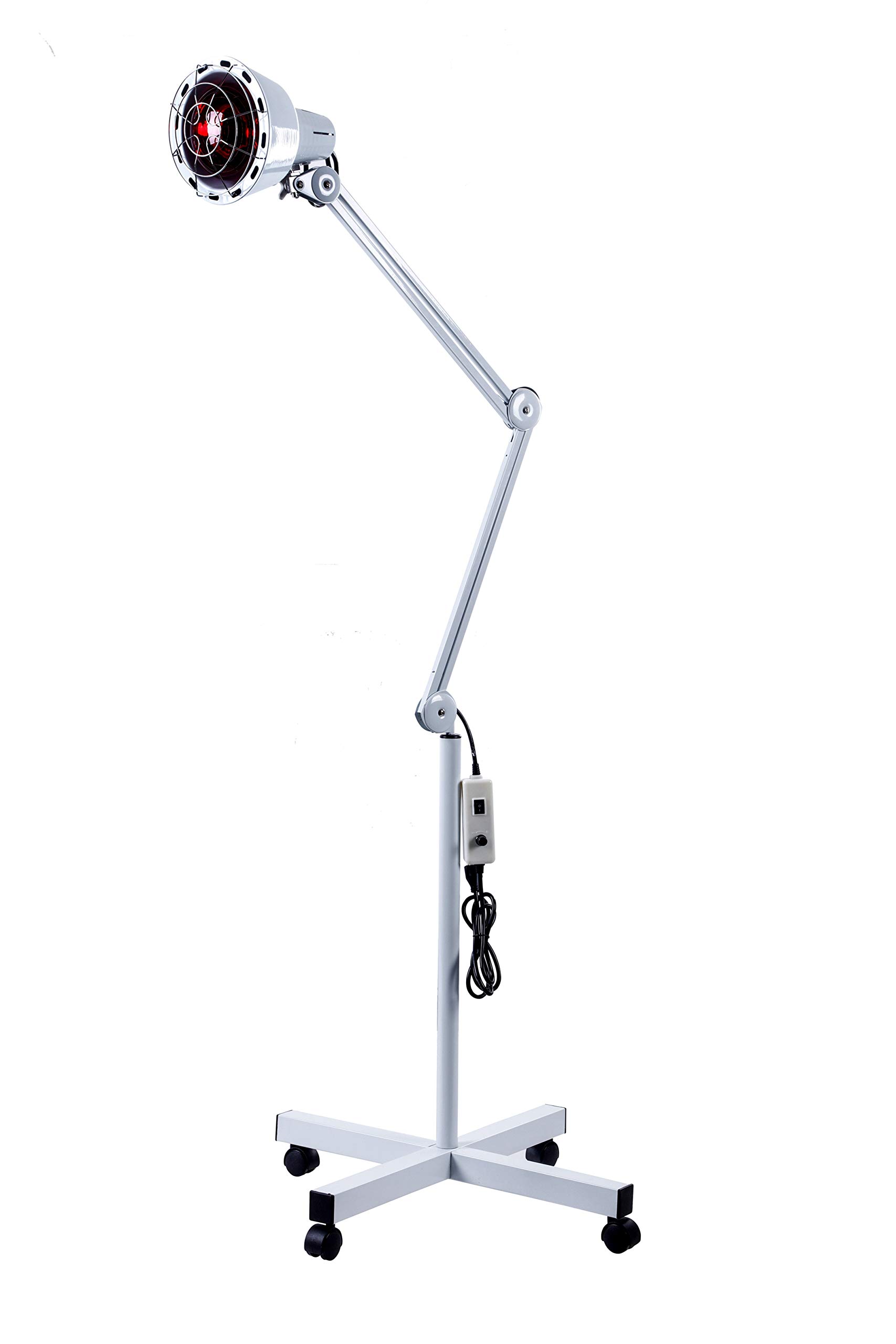 Beauty Style Professional Infrared Red Heat Lamp Stand Skin Care 110V Adjustable Height