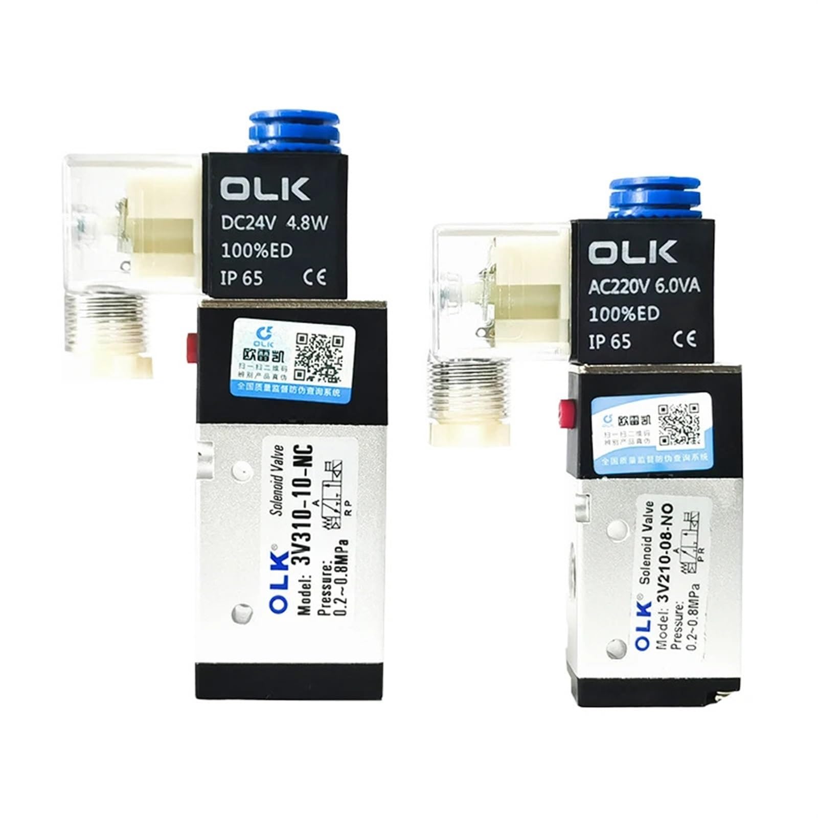 Électrovanne pneumatique 24v 3V210-08-NO à 3 voies pour circuit d'air