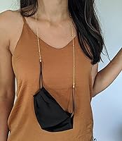 Vista 4 de AllenCOCO Cadena para gafas, correa para lentes de sol para mujer, cadena de oro de 14 quilates, soporte para lentes alrededor del cuello