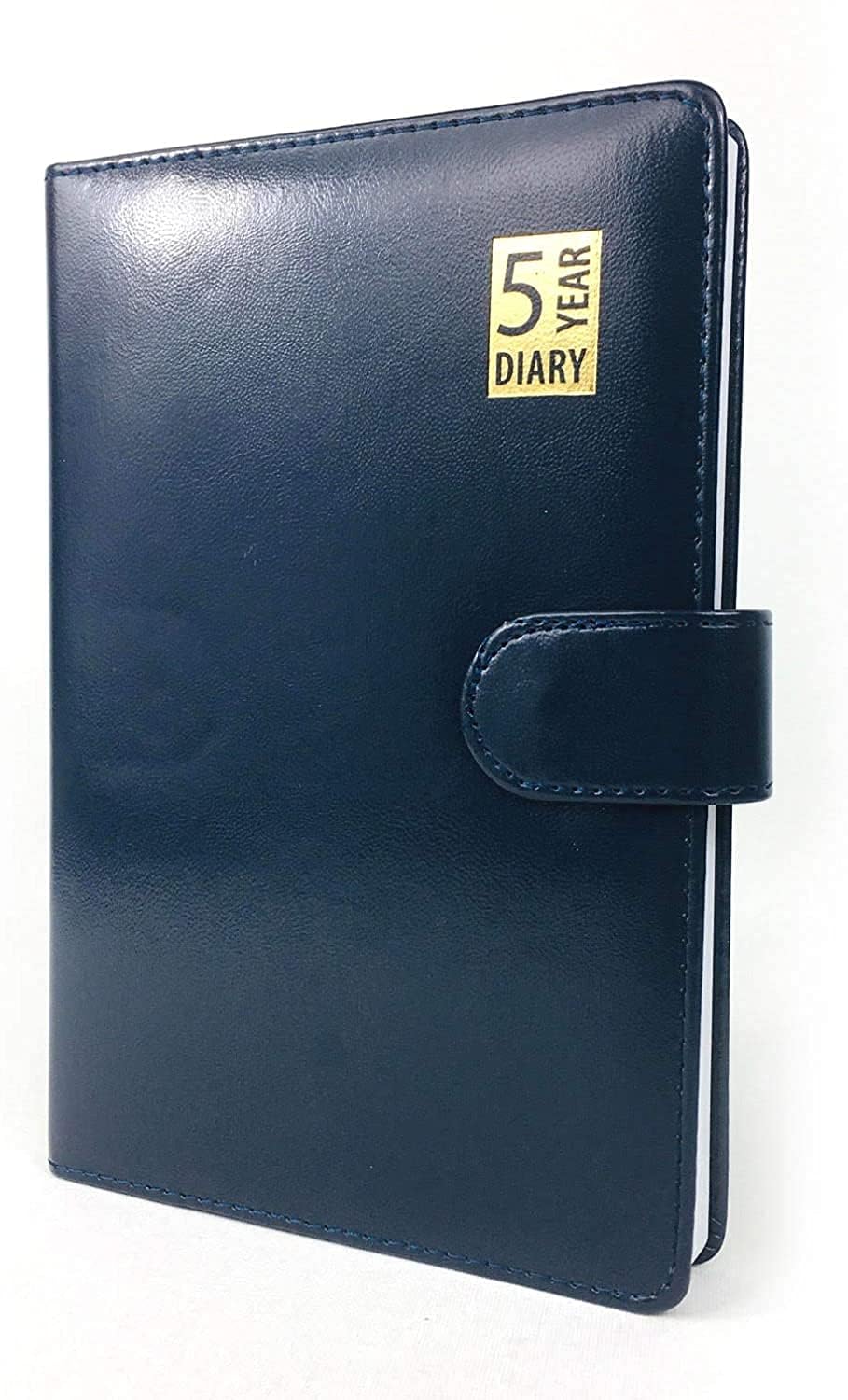 JMS we create smile 5 Year Undated Leather Look A5 Day A Page Padded Diary (Blue) โ image 1