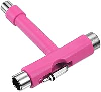 PATIKIL All-in-One Skateboard T Tool - Multi-Function Wrench with 3 Sockets & Storable Screwdriver for Skates, Bikes, Scooters