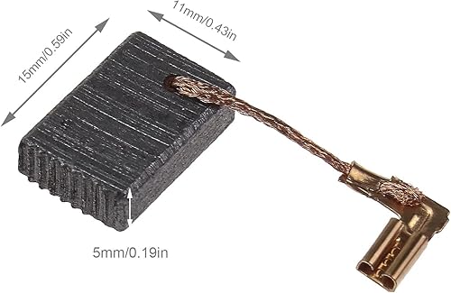 Miniatura 4 de 4 pares de cepillos de carbono CB325 194074-2 con corte automático 5x11x15-0.669 in compatibles con Makita 9553NB 9554NB 9555NB 9556NB 9557NB 9557NB