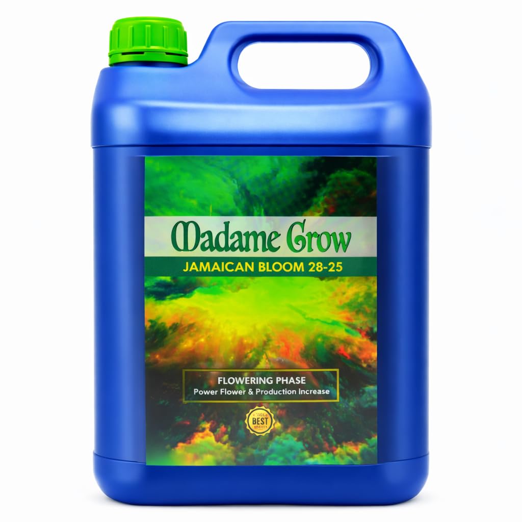MADAME GROW Abono y Fertilizante Universal Para Plantas Verdes - Sustrato (Jamaican Bloom 5L)
