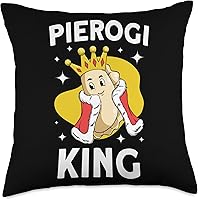 Vista 1 de Pierogi Maker Filled Dumplings Pierogi Gift Lover King Polish Pierogi - Almohada de 18 x 18 pulgadas, multicolor