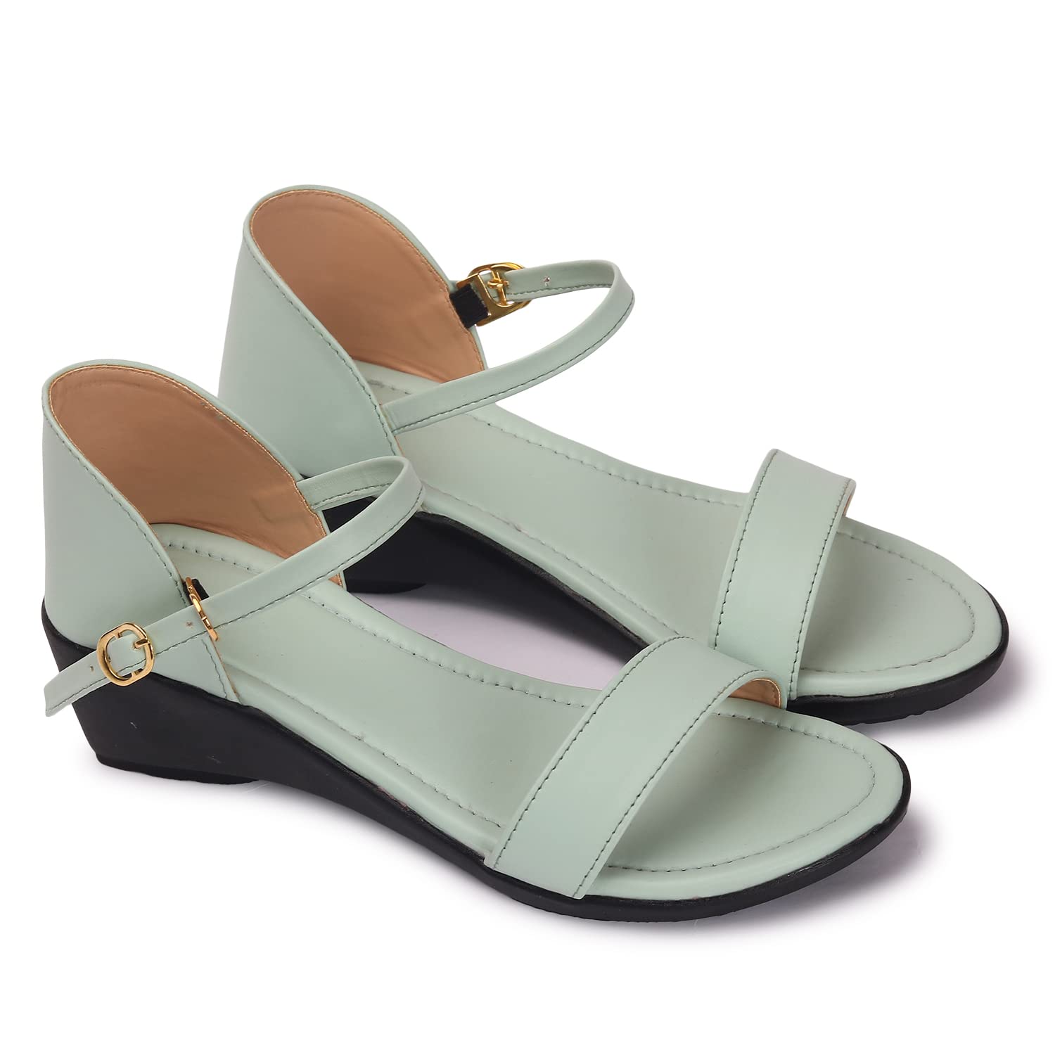 Earth Step Womens Pista Green Fashion Ankle Strap Sandals for Girls (B0BRSZ5DDL) Amazon Price History, Amazon Price Tracker