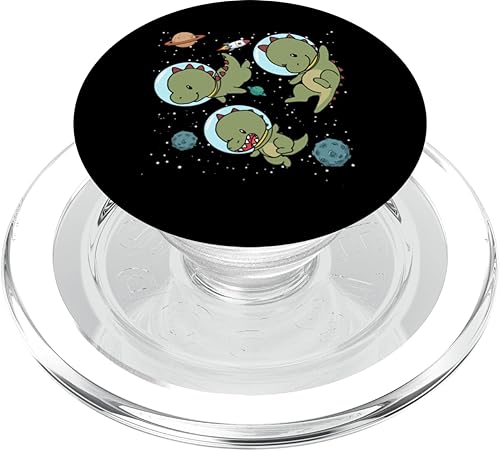 Space Dinosaur PopSockets PopGrip agarre intercambiable para teléfonos y tabletas PopSockets MagSafe PopGrip para iPhone