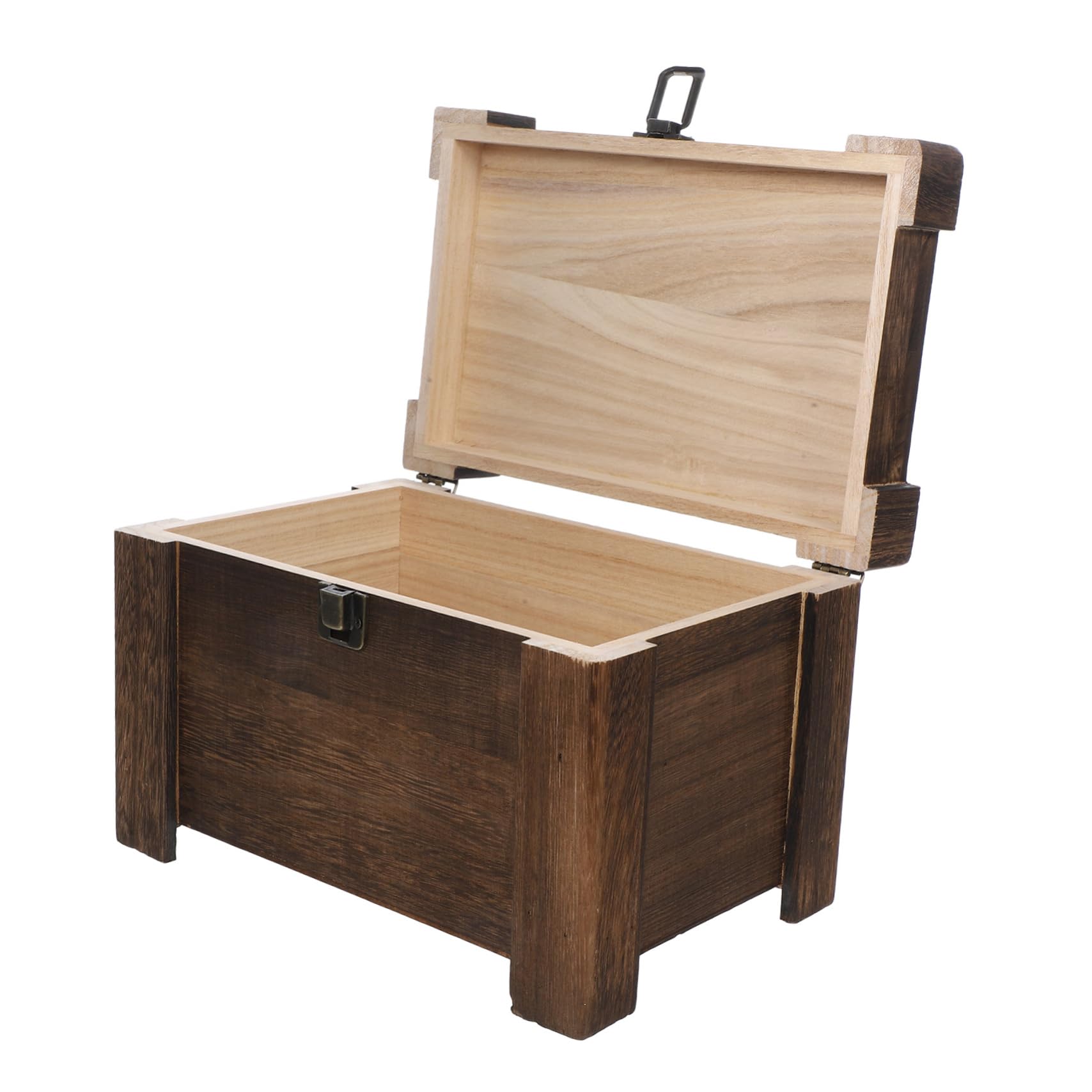 Gatuida Caja Organizadora de Té de Madera y Hierro 24, 5x16, 5 X 17