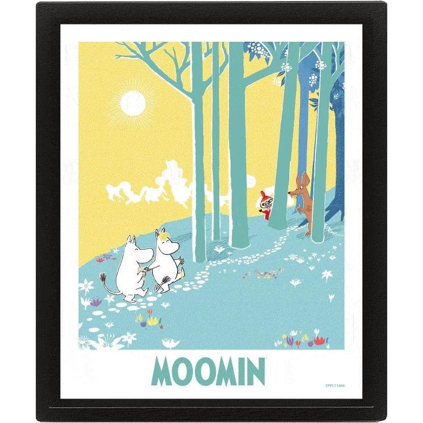 Amazon.co.jp: ムーミン 3Dポスター (森のデザイン) 25cm x 20cm x 1.3