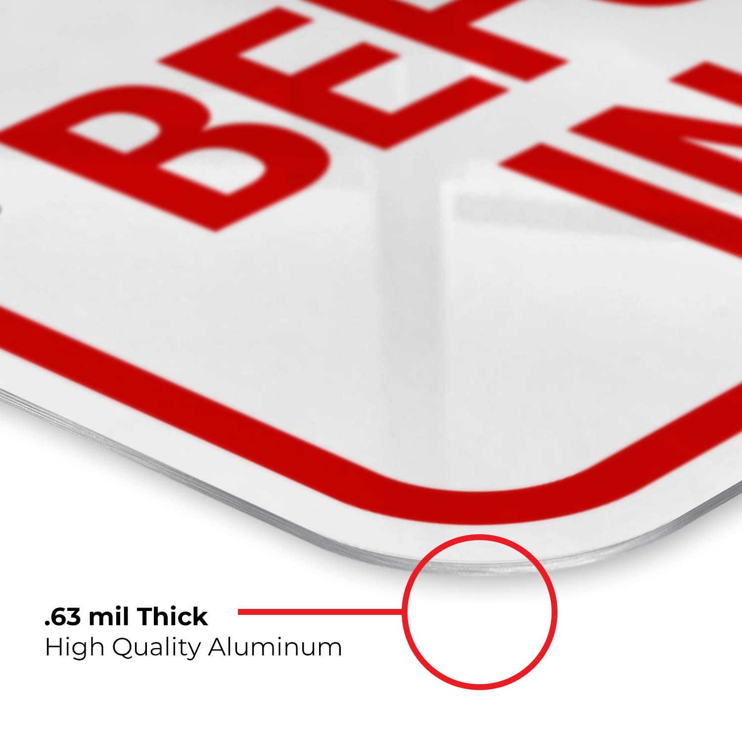 Please Break Down Boxes Before Placing in Dumpster Sign, 18x24 Inches, Rust Free .063 Aluminum, Fade Resistant, Made in USA