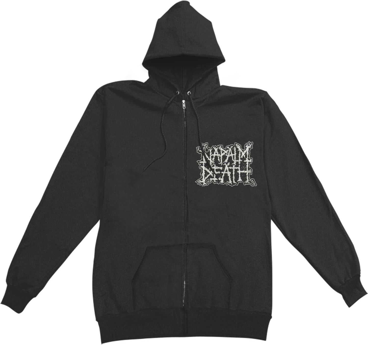 Napalm Death Men's Scum Zippered Hooded Sweatshirt Black
