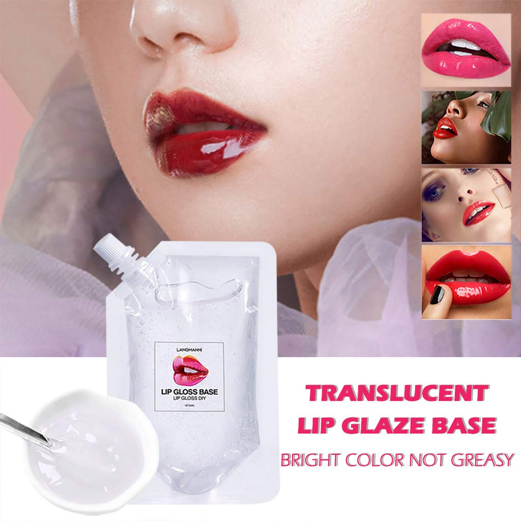 Base hydratante à base d'huile de base de brillant à lèvres, base de rouge à lèvres non adhésive pour baume à lèvres DIY, gloss à lèvres 50 ml