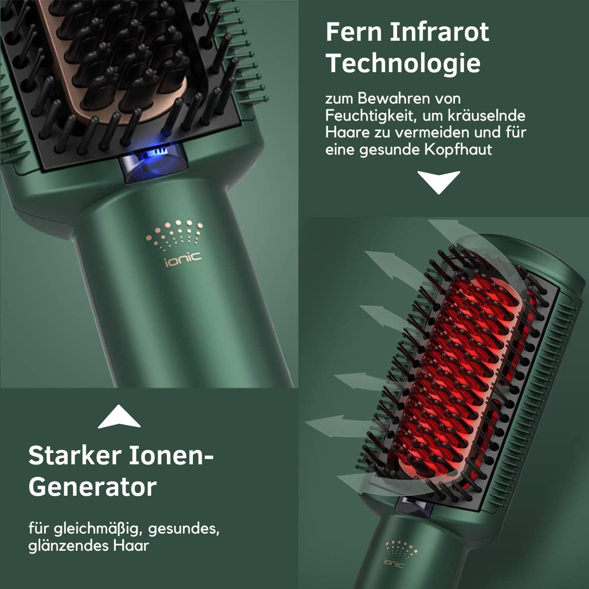 Fusion Air Dryer 4 in 1 Warmluftbürste mit einzigartiger Technologie Haare schneller und schonender trocknen, stylen und pflegen