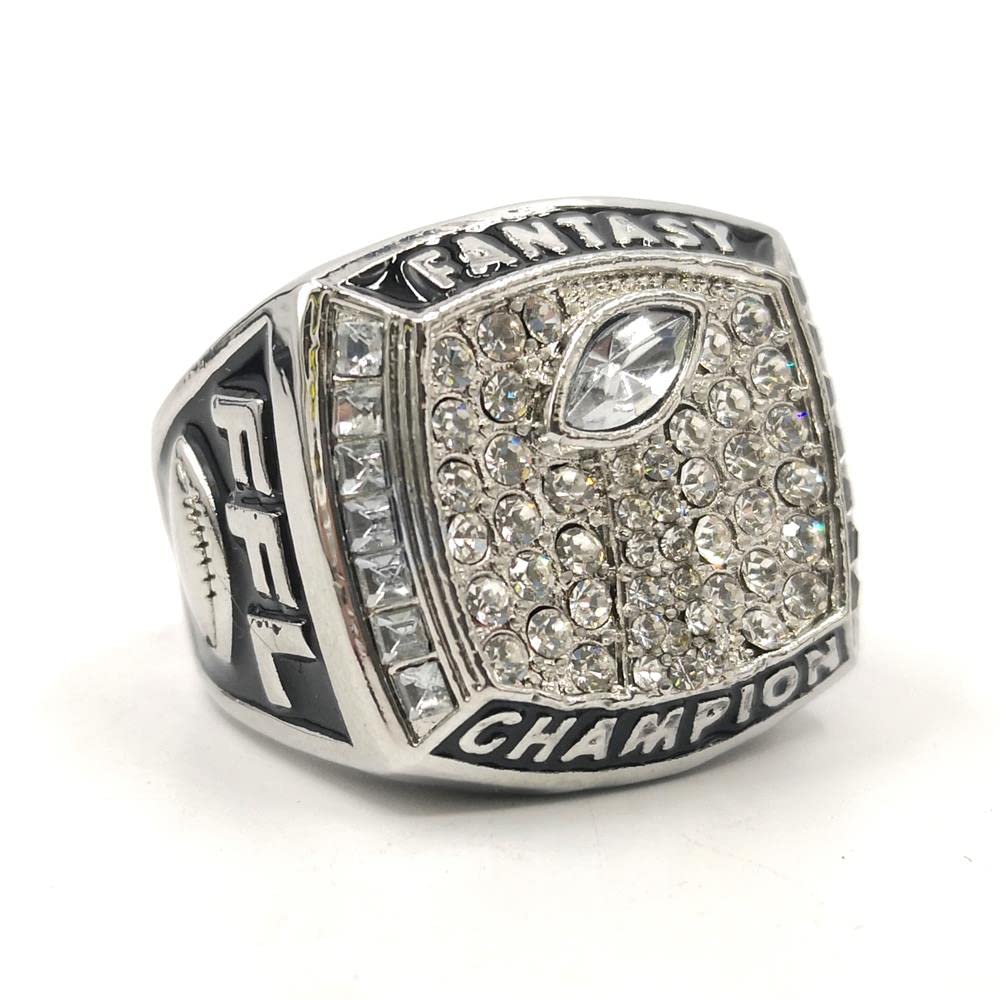 Custom Fantasy Football Championship Silver Gold Ring