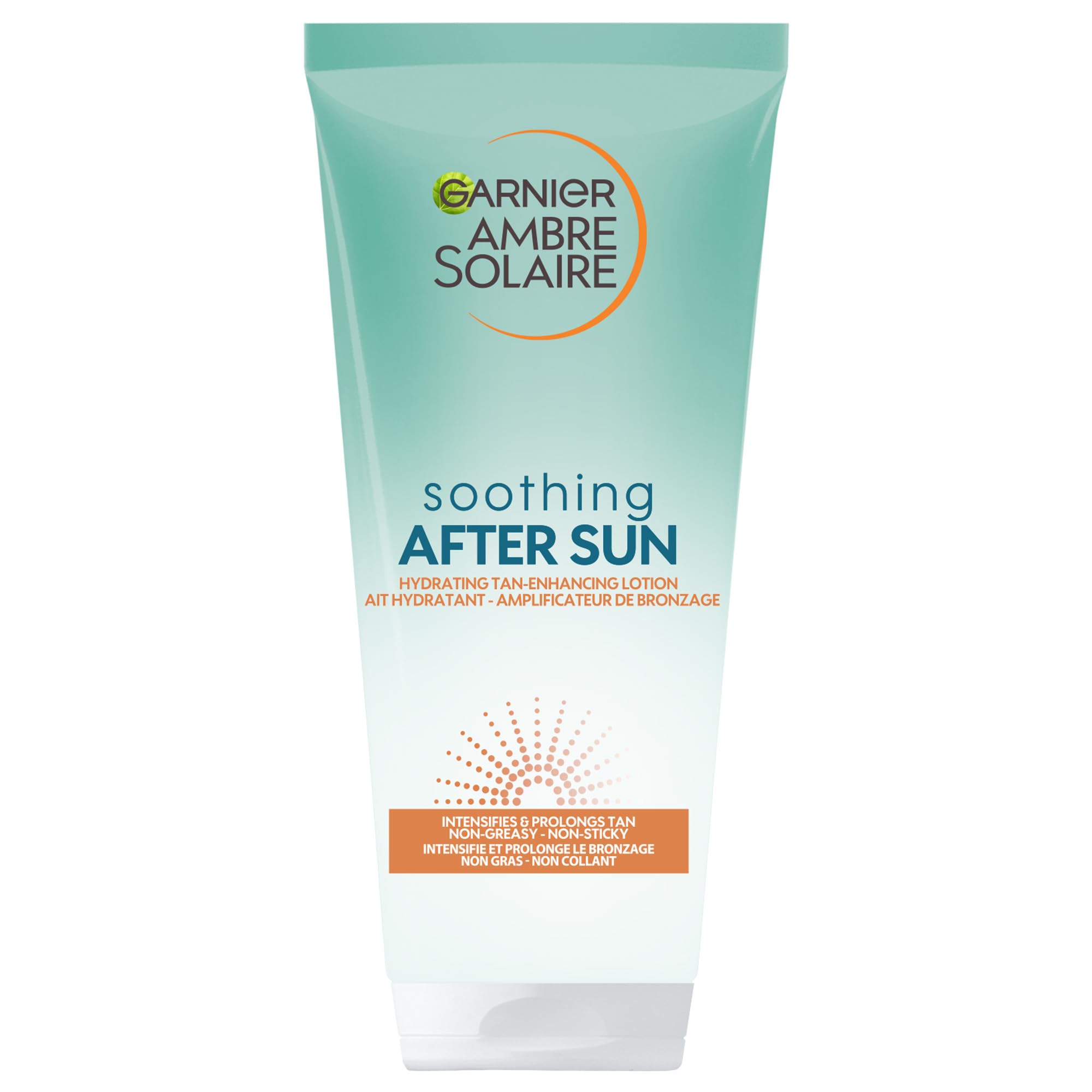 Garnier Ambre Solaire Fake Tan, After Sun Hydrating Tan Maintainer with Glycerol & Vitamin E, Hydrate, Soothe, & Intensify Skin, Radiant Glow, Dermatologically Tested 200ml