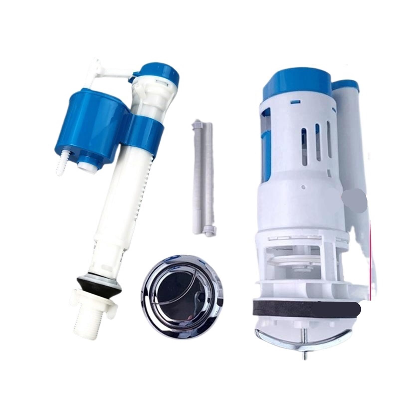 Padgcnor One Color Toilet Flush Valve Toilet Drain Intake Valve Tank Fittings Inlet Flush Water Saving Piece Cistern Mechanism Wc Kits(One-Pieces 18Cm B2)